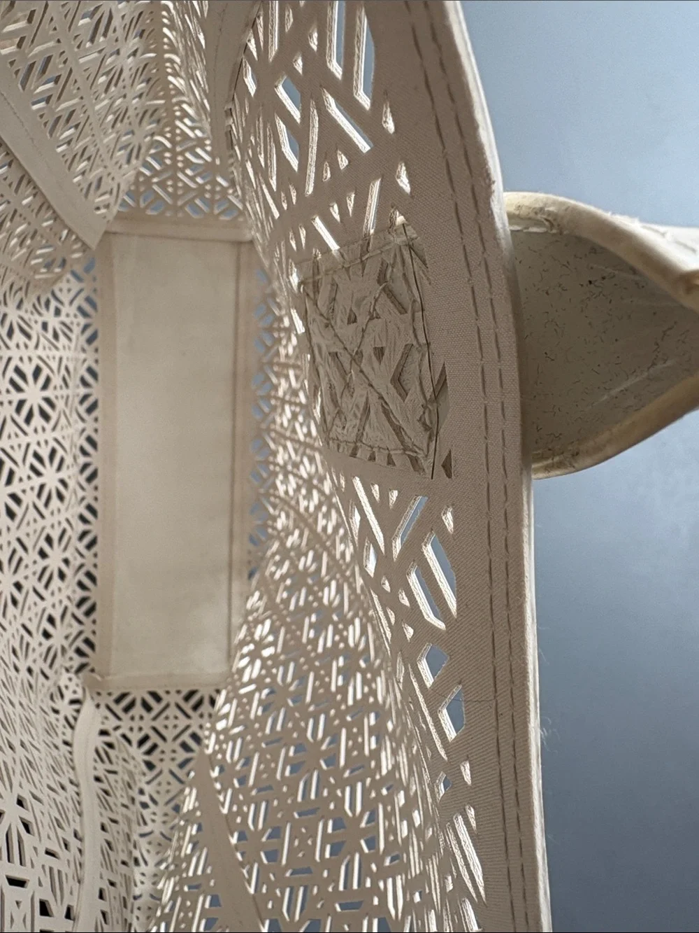 Tory Burch White Laser-Cut Tote